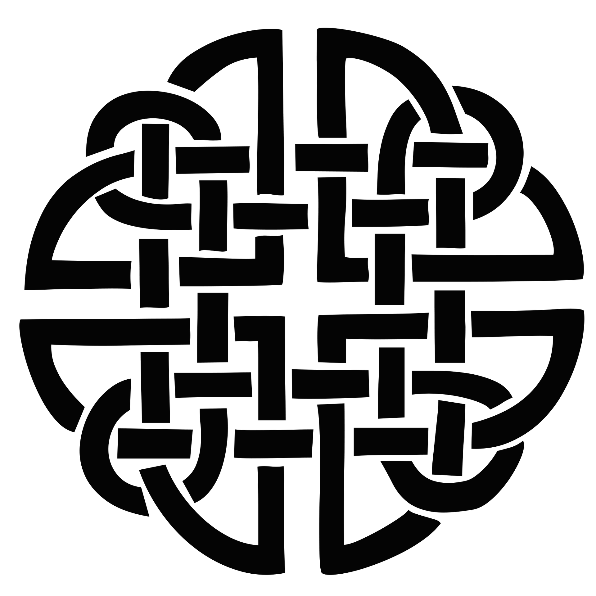 Keltischer Knoten - Symbol für den unendlichen Kreislauf des Lebens